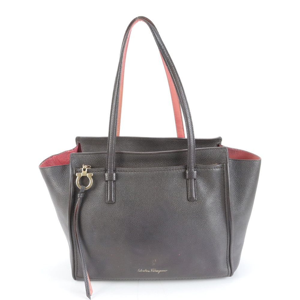 サルヴァトーレフェラガモ ガンチーニ エイミー レザー トート バッグ