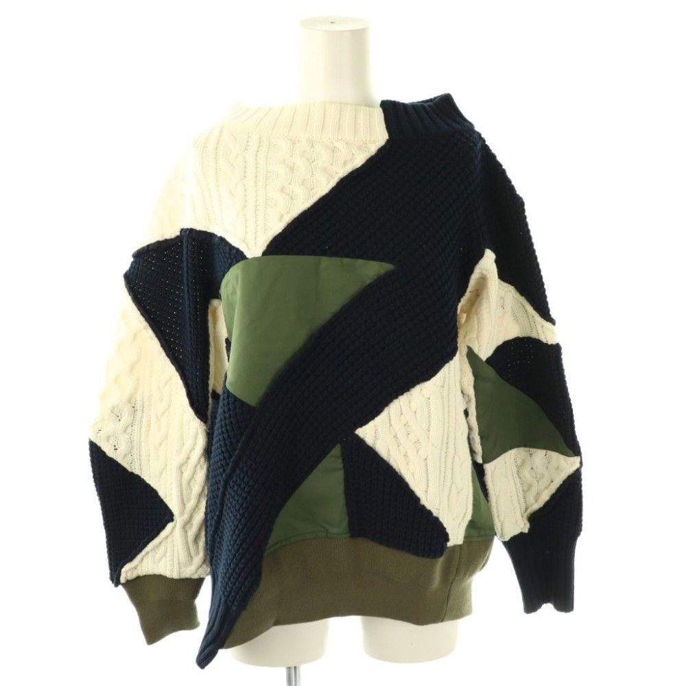 サカイ sacai ソリッドミックスニットセーター 1 マルチカラー 21