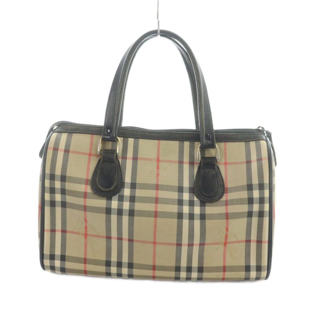 Burberrys ノバチェック ミニボストン レザー キャンバス バーバリーズ バーバリーズ Burberrys ハンドバッグ ミニボストン ノバチェック