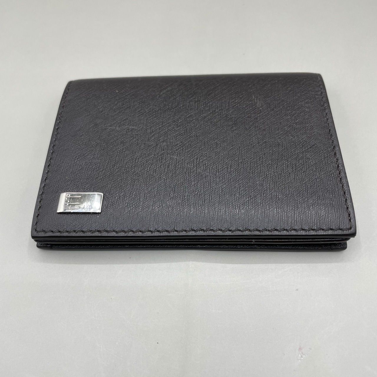 極美品 Dunhill ダンヒル カードケース 名刺入れ パスケース シルバー