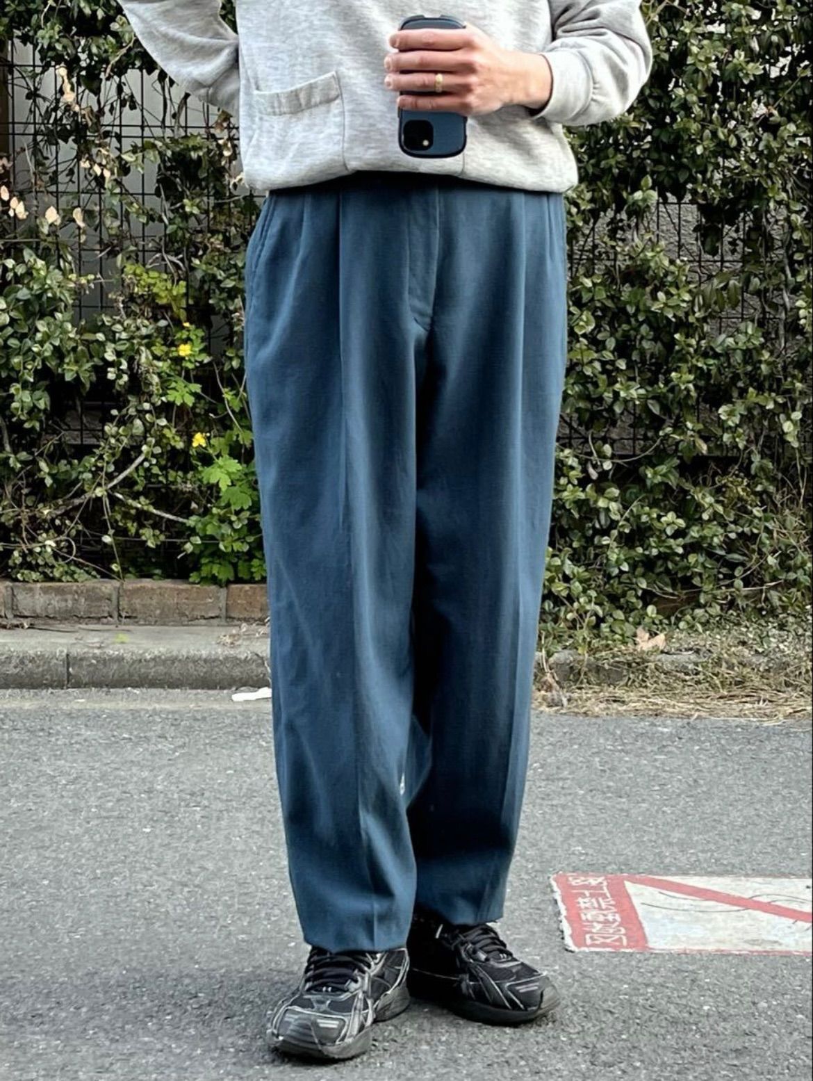 AD1996 COMME des GARCONS HOMME PLUS ウール ギャバジン スラックス