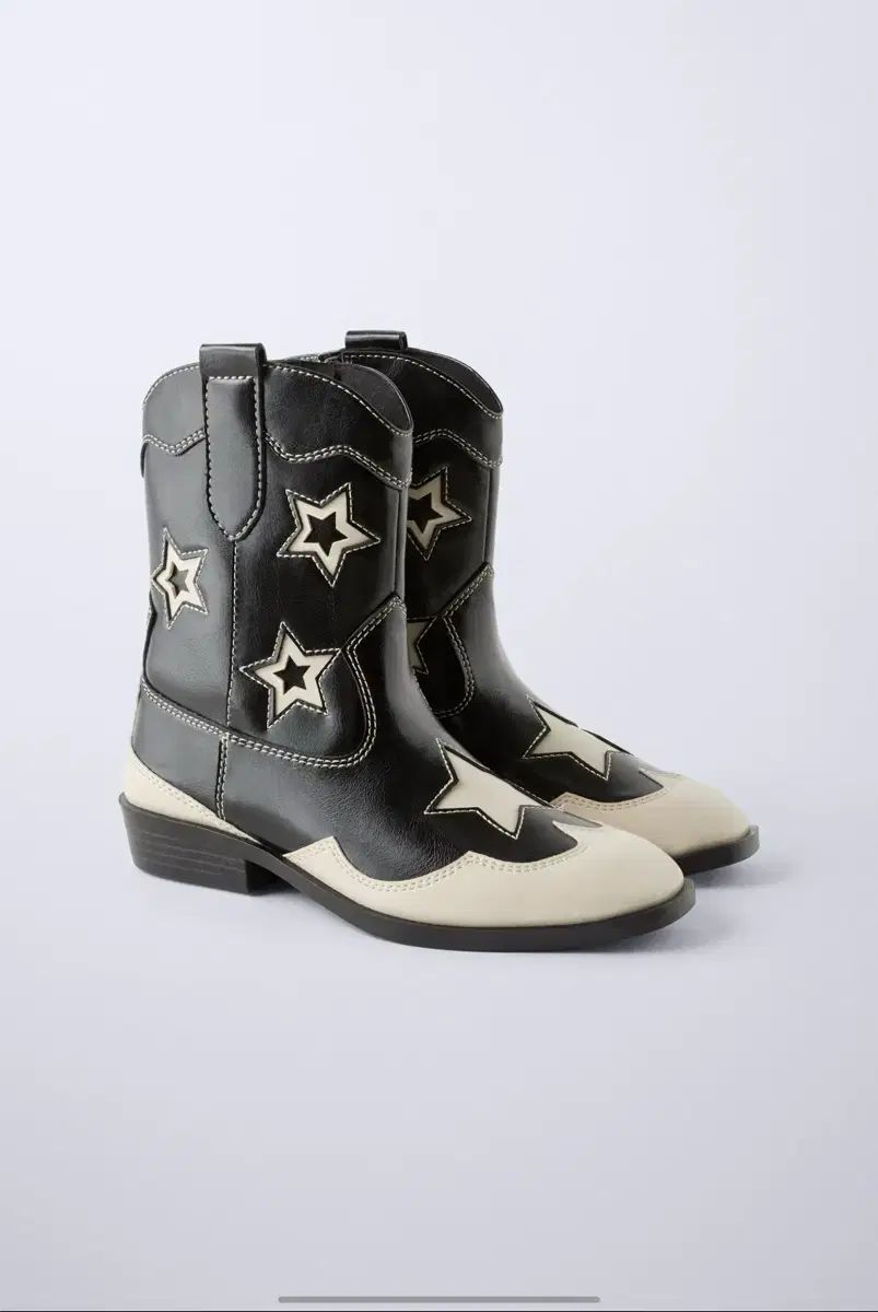 ZARA スター カウボーイブーツ ウェスタンブーツ (37size 235) 新品