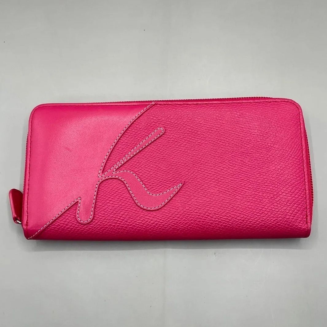 極美品 Kitamura キタムラ 長財布 ロングウォレット ラウンド