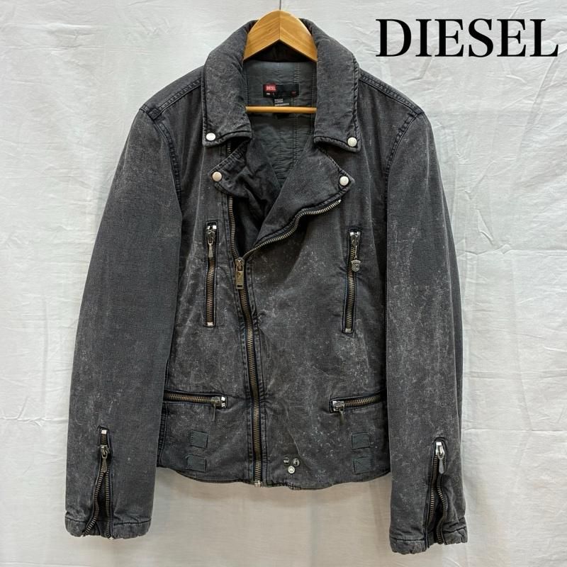 ディーゼル 00s ガーメントダイ 中綿 ダブル ライダース ジャケット