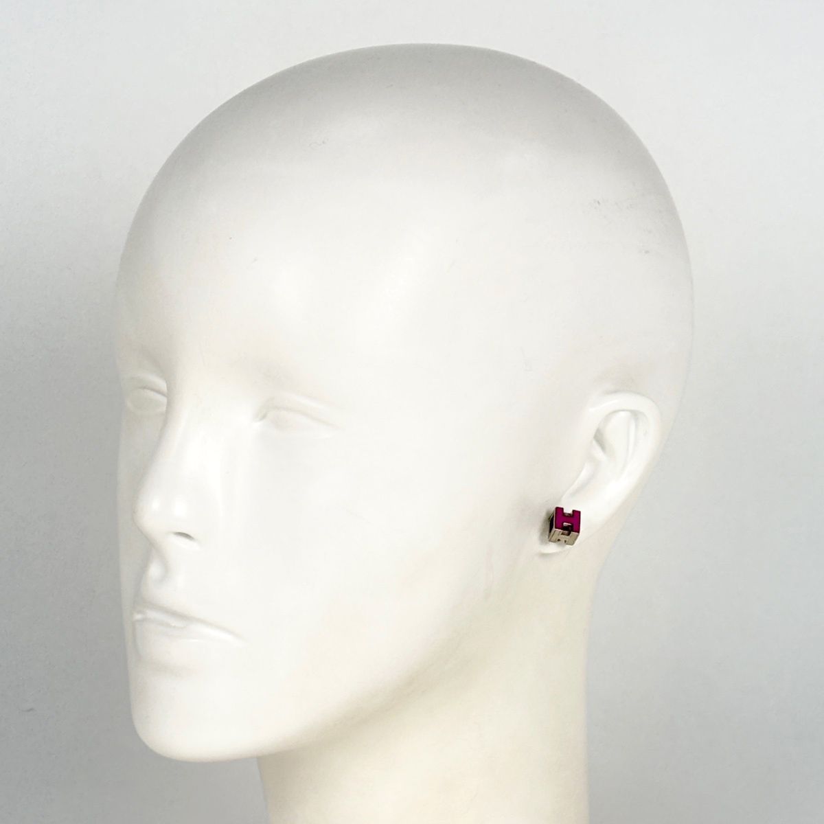 エルメス HERMES カージュドアッシュ Hキューブ ピアス Hロゴ ピアス 