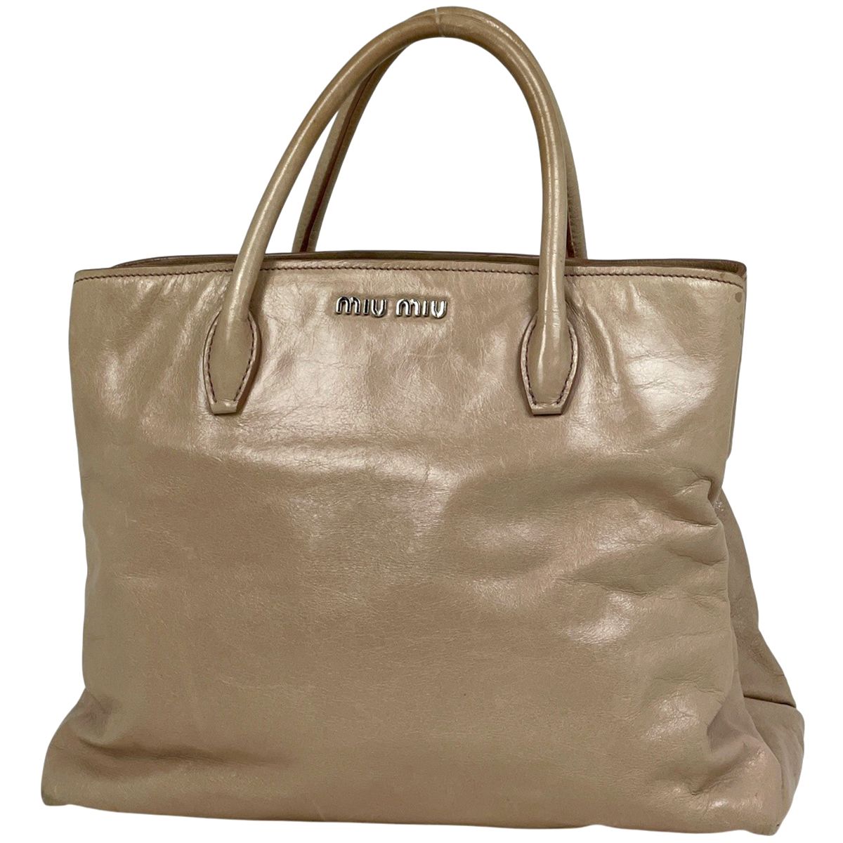 ミュウ ミュウ Miu Miu ロゴ ハンドバッグ 2WAY ショルダーバッグ ミュウ ミュウ Miu Miu ロゴ ハンドバッグ 2WAY ショルダーバッグ