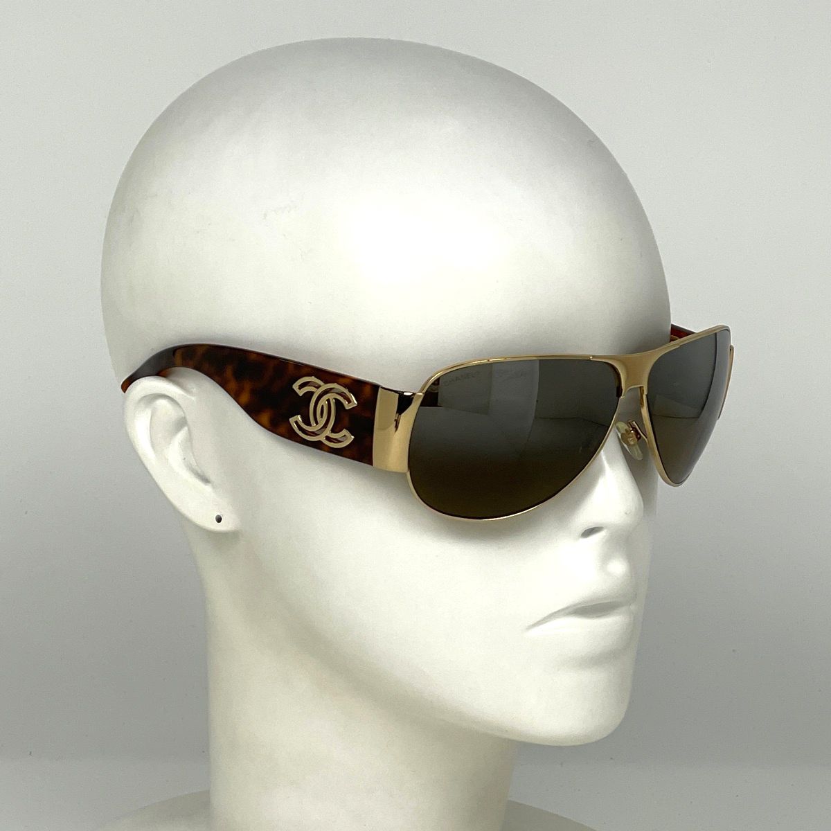 専用 CHANEL アイウエア/サングラス ココマーク正規品 シャネル メタル シャネル CHANEL ココマーク サングラス アイウェア デミ柄 サングラス