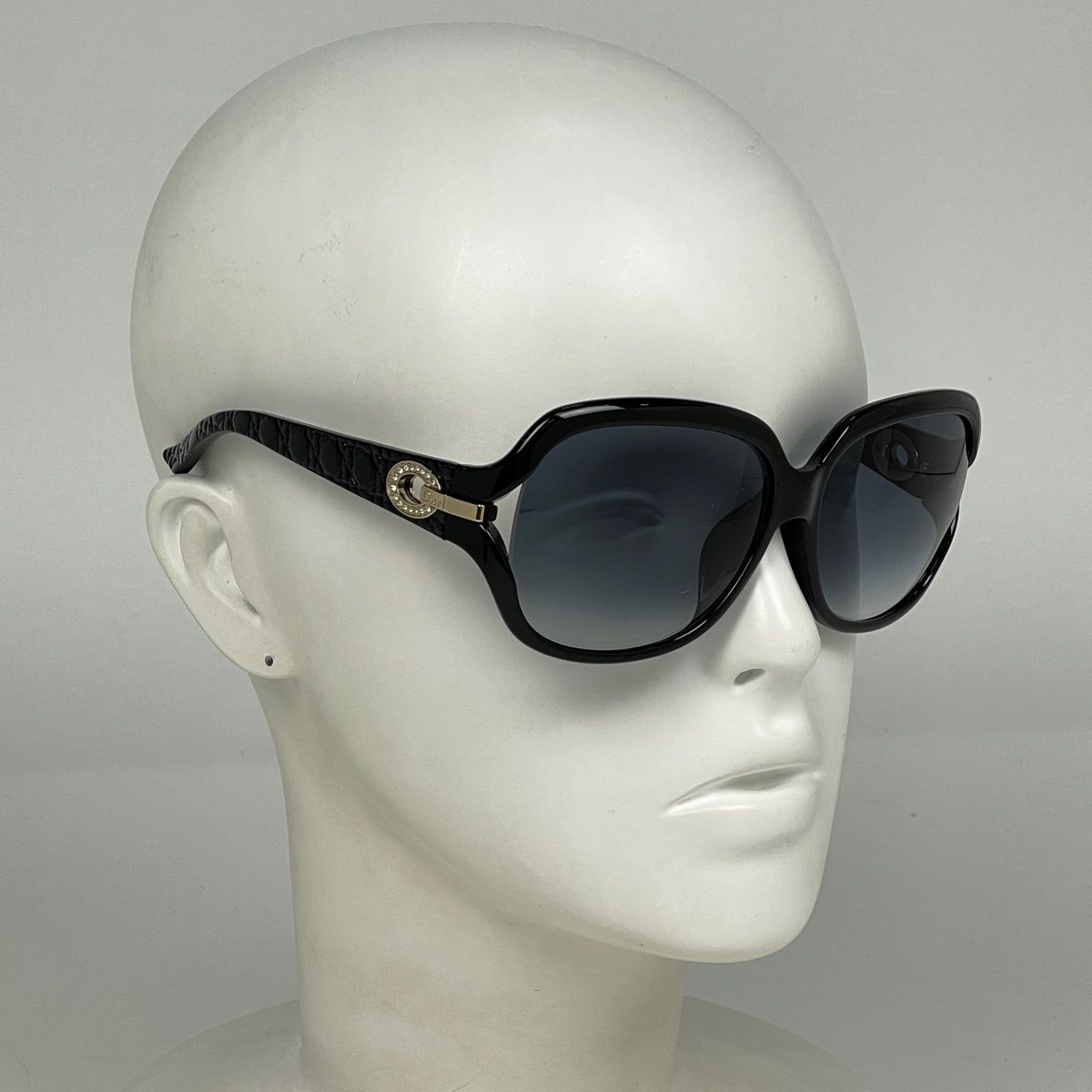 希少✨ラインストーン Dior ブラック ラウンド型 サングラス