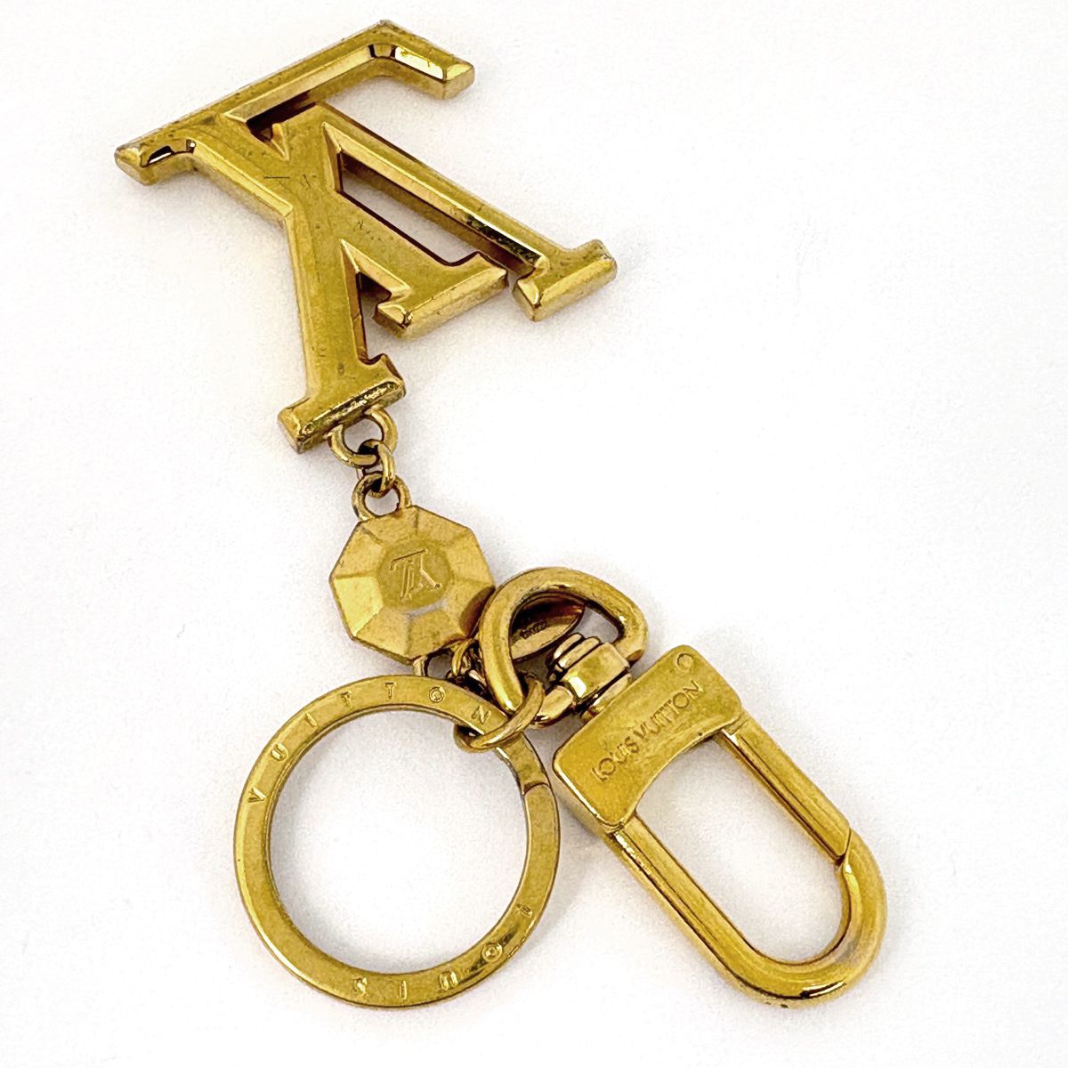 ルイ・ヴィトン Louis Vuitton LV ファセット キーリング キーホルダー