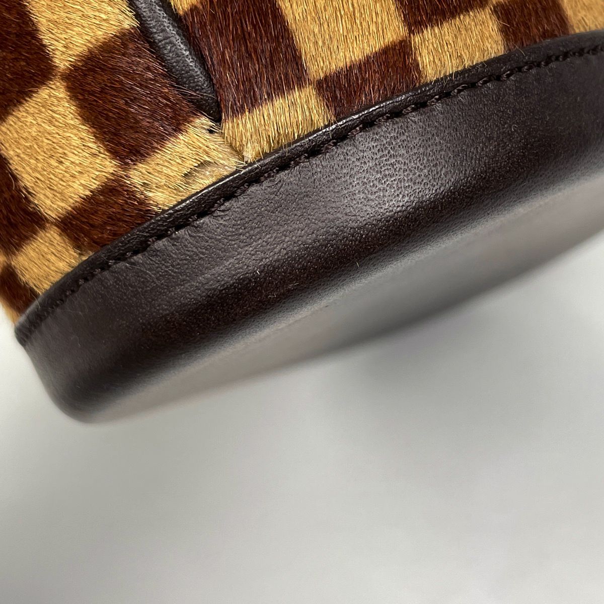 ルイ・ヴィトン Louis Vuitton インパラ ハラコ ハンドバッグ ダミエ 