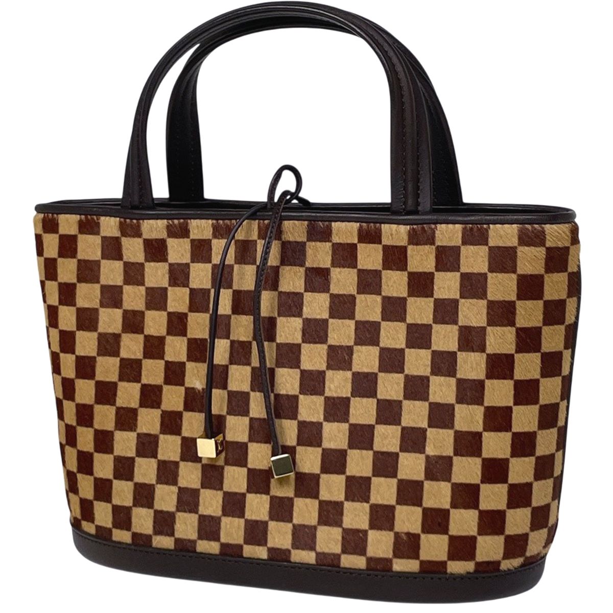 ルイ・ヴィトン Louis Vuitton インパラ ハラコ ハンドバッグ ダミエ