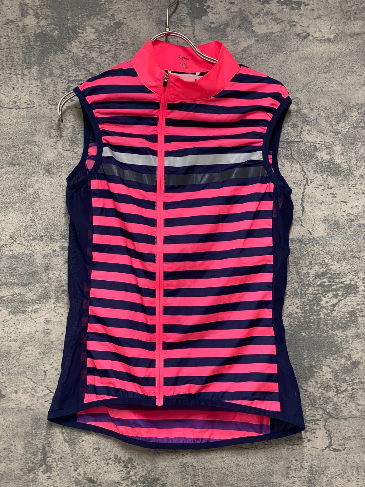 JV438 ラファ Rapha WOMEN'S BREVET GILET ジレ サイクルベスト 総柄 S