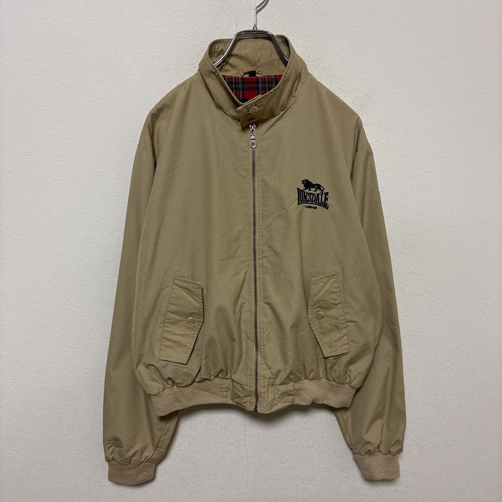 ロンズデール Lonsdale スイングトップ ベージュ Mサイズ 刺繍