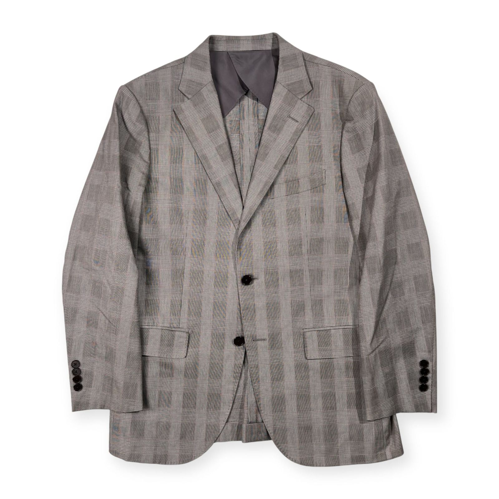 美品 MACKINTOSH PHILOSOPHY マッキントッシュ チェック リネン混