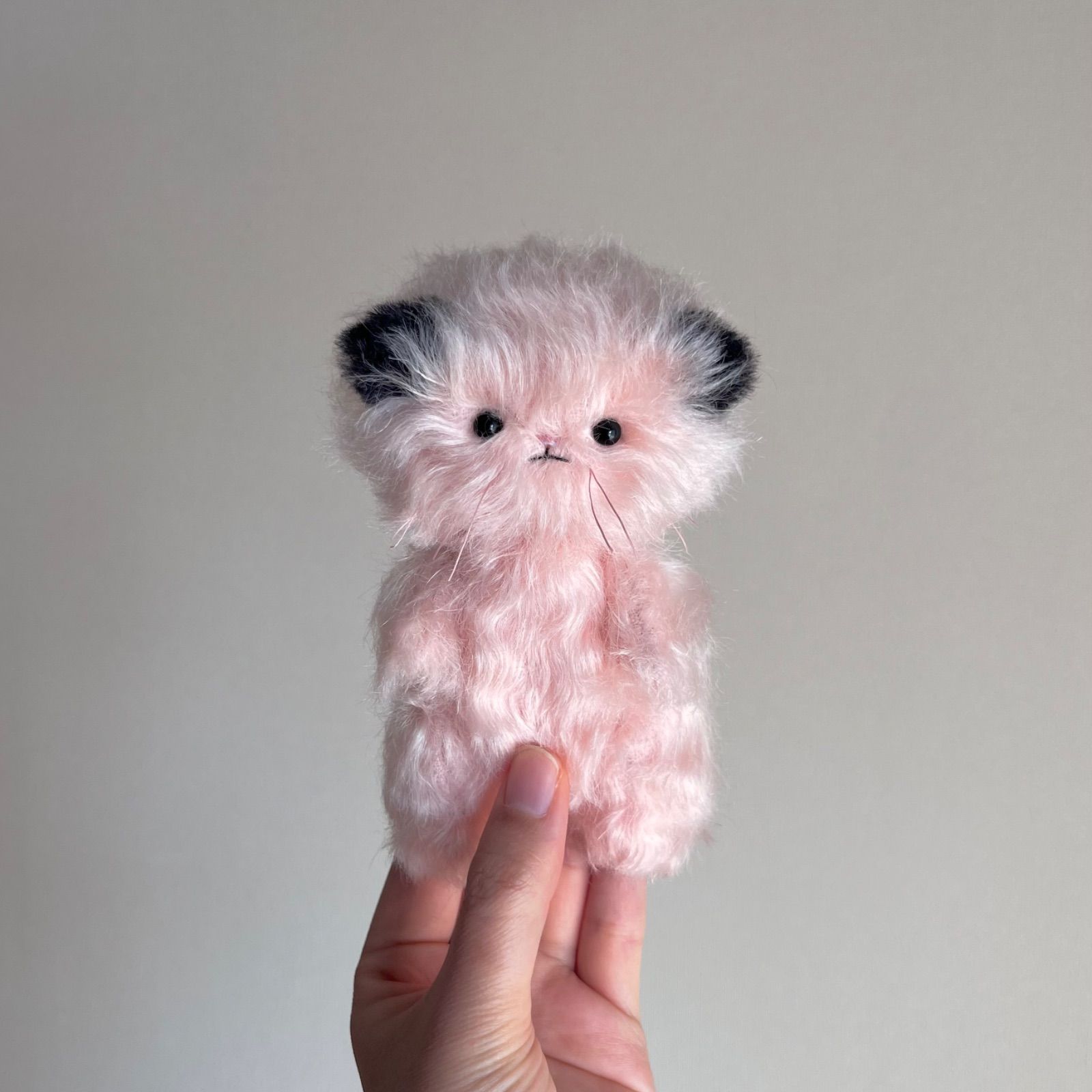 恋してる子 ｝ ぬいぐるみ 作家 ねこ テディベア ハンドメイド