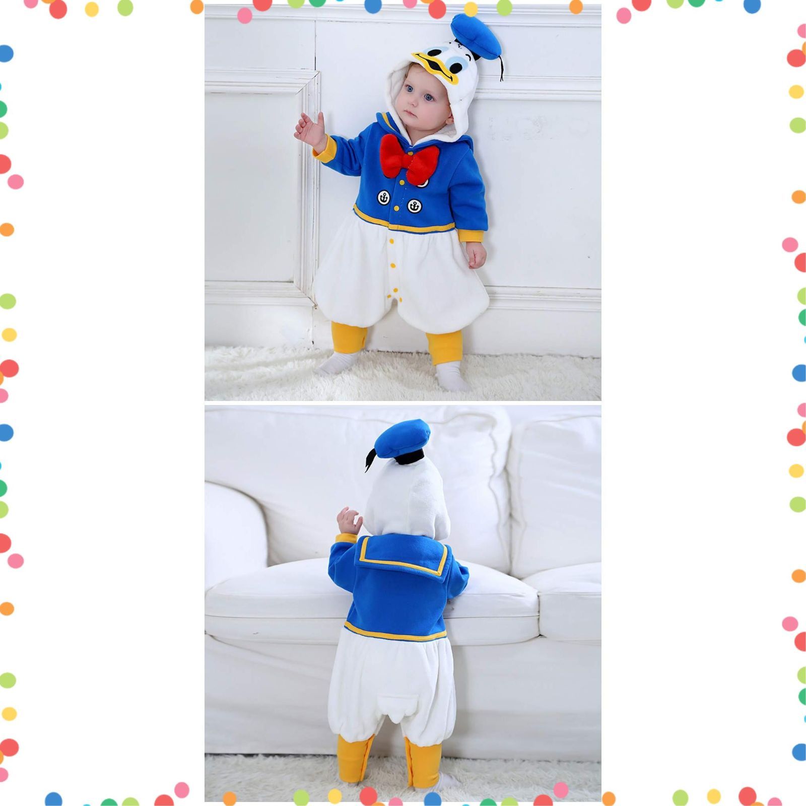 特価商品】子供 キッズ ドナルドダック風コスプレ ルームウェア 