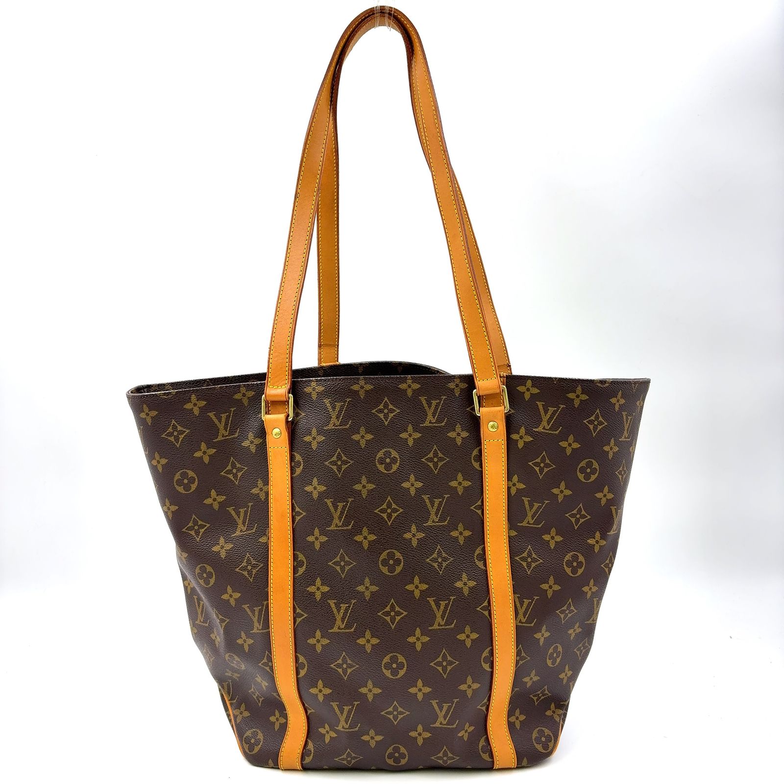LOUIS VUITTON サックショッピング モノグラム モノグラム レザー×PVC