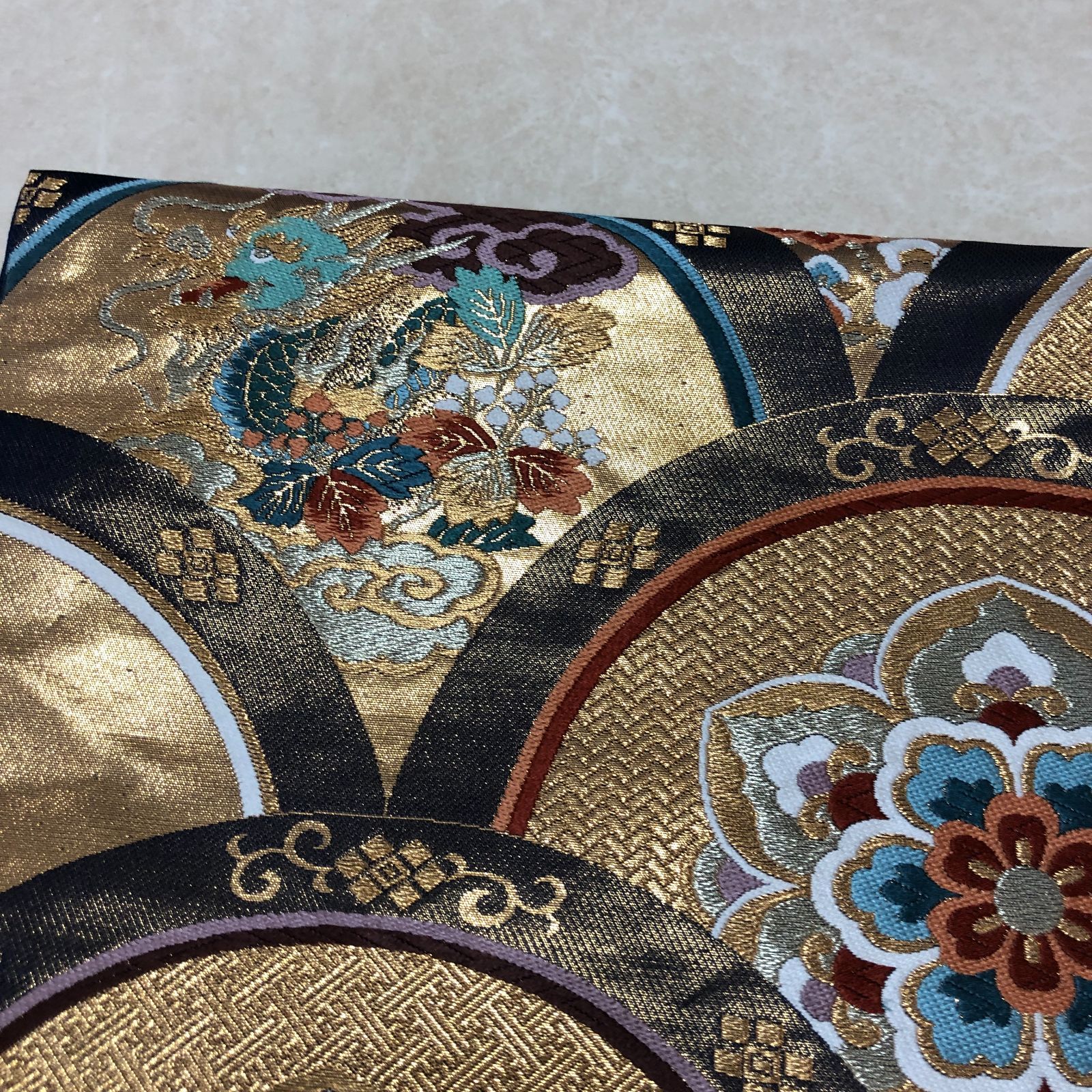 美品】袋帯 金/紺 SGSF10-9221 - メルカリ
