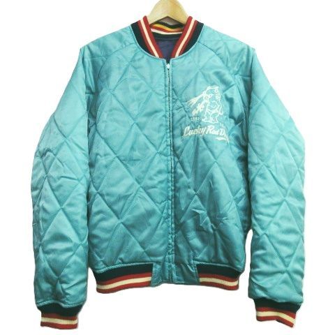 ☆ テッドマン LUCKY RED DEVIL リバーシブル スカジャン パープル×白