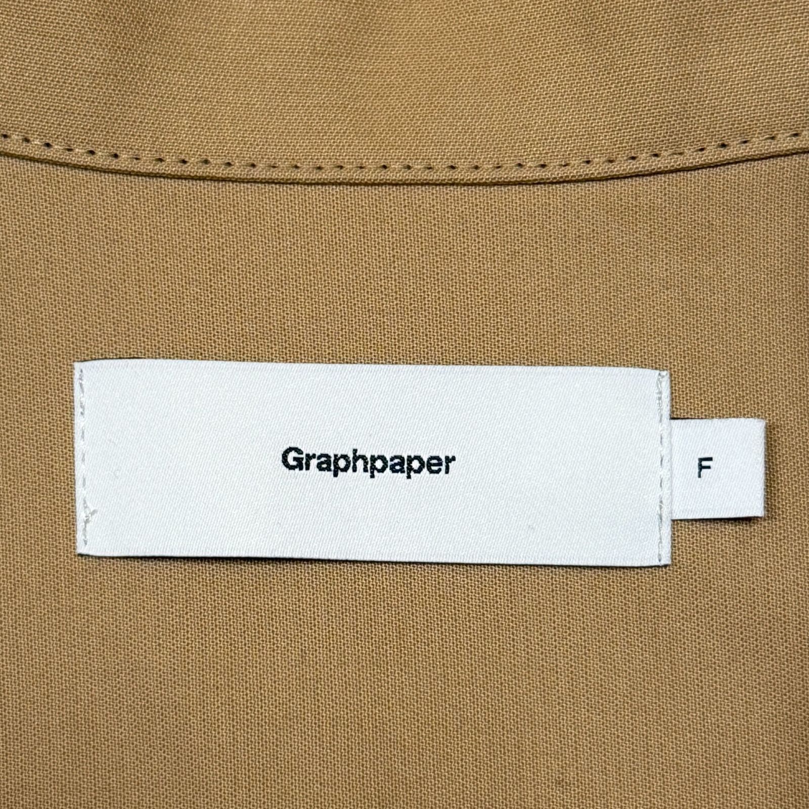 参考上代39600円 Graphpaper 20AW Double Cloth Peach Military Shirt