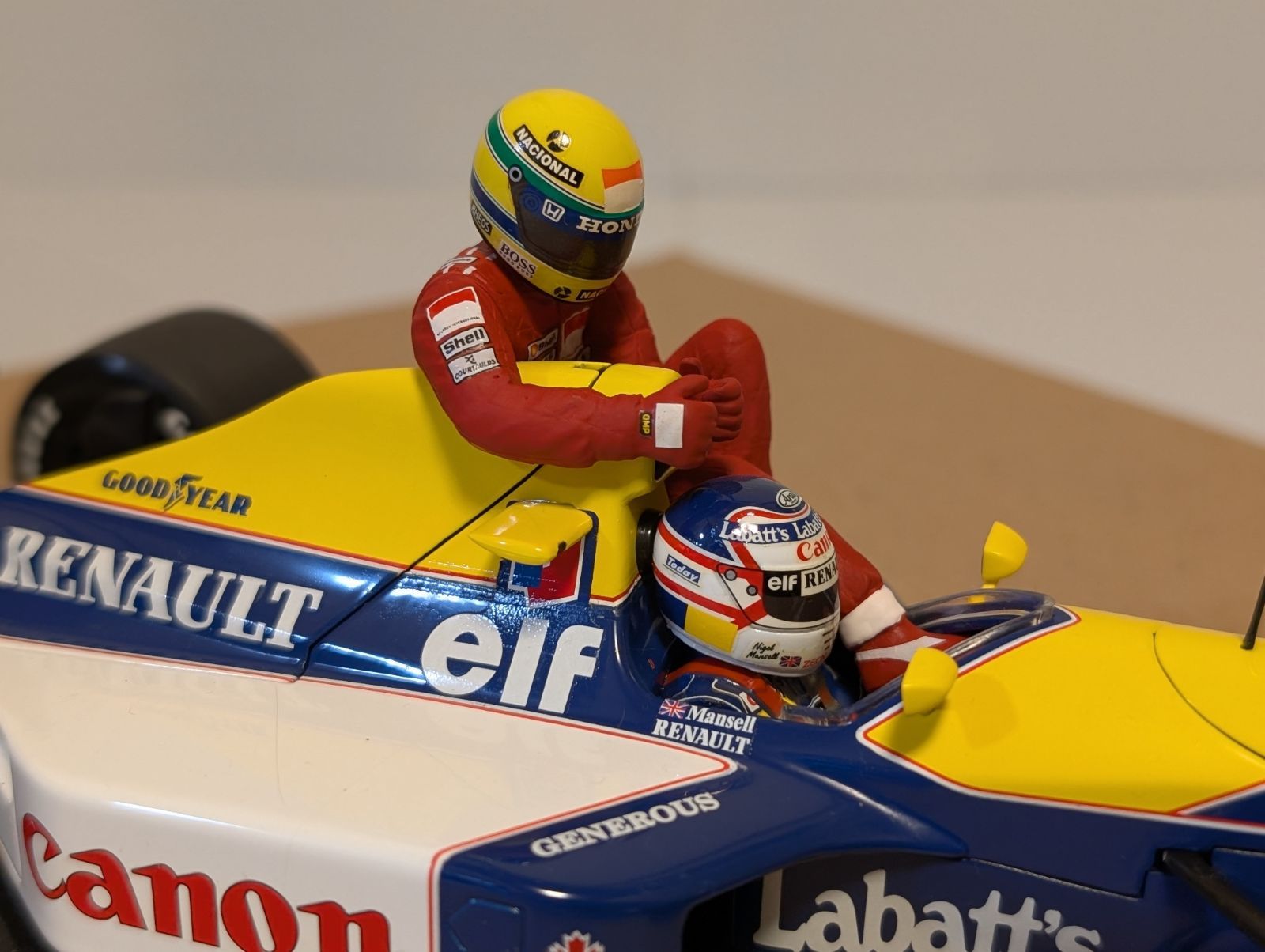 説明要確認 1/18ミニチャンプスウィリアムズFW14ナイジェル・マンセル