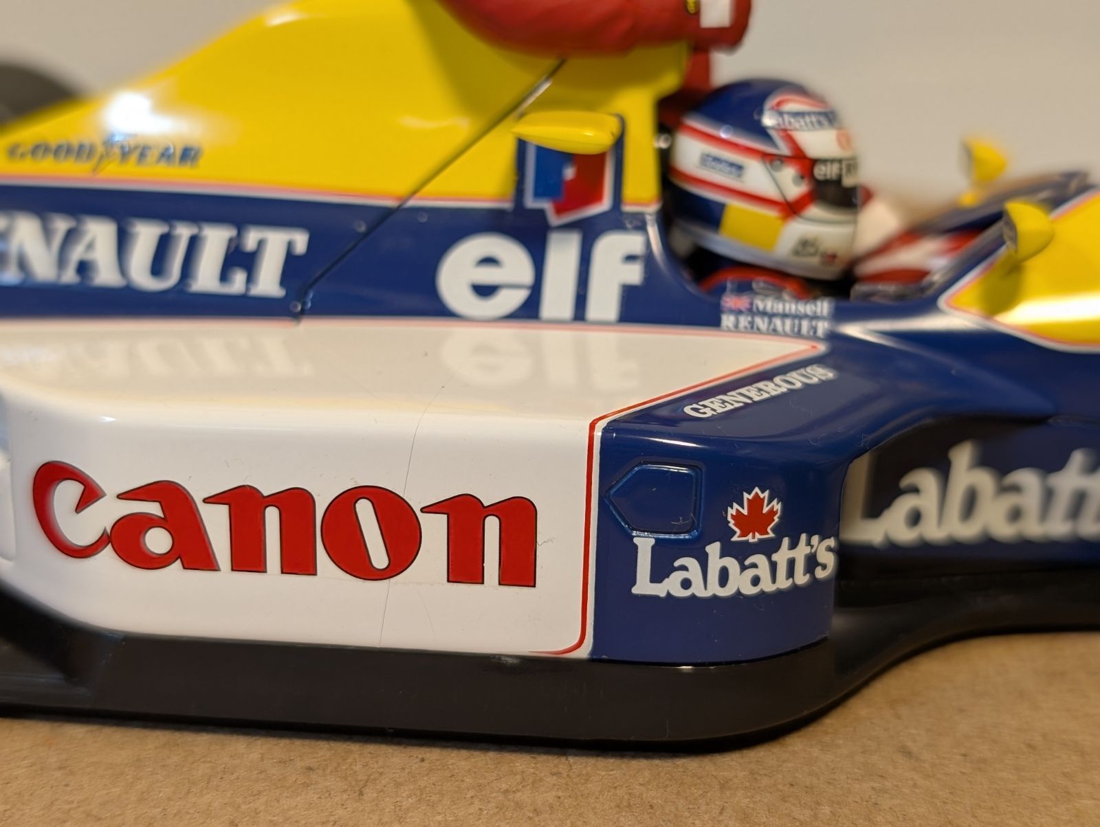 説明要確認 1/18ミニチャンプスウィリアムズFW14ナイジェル・マンセル