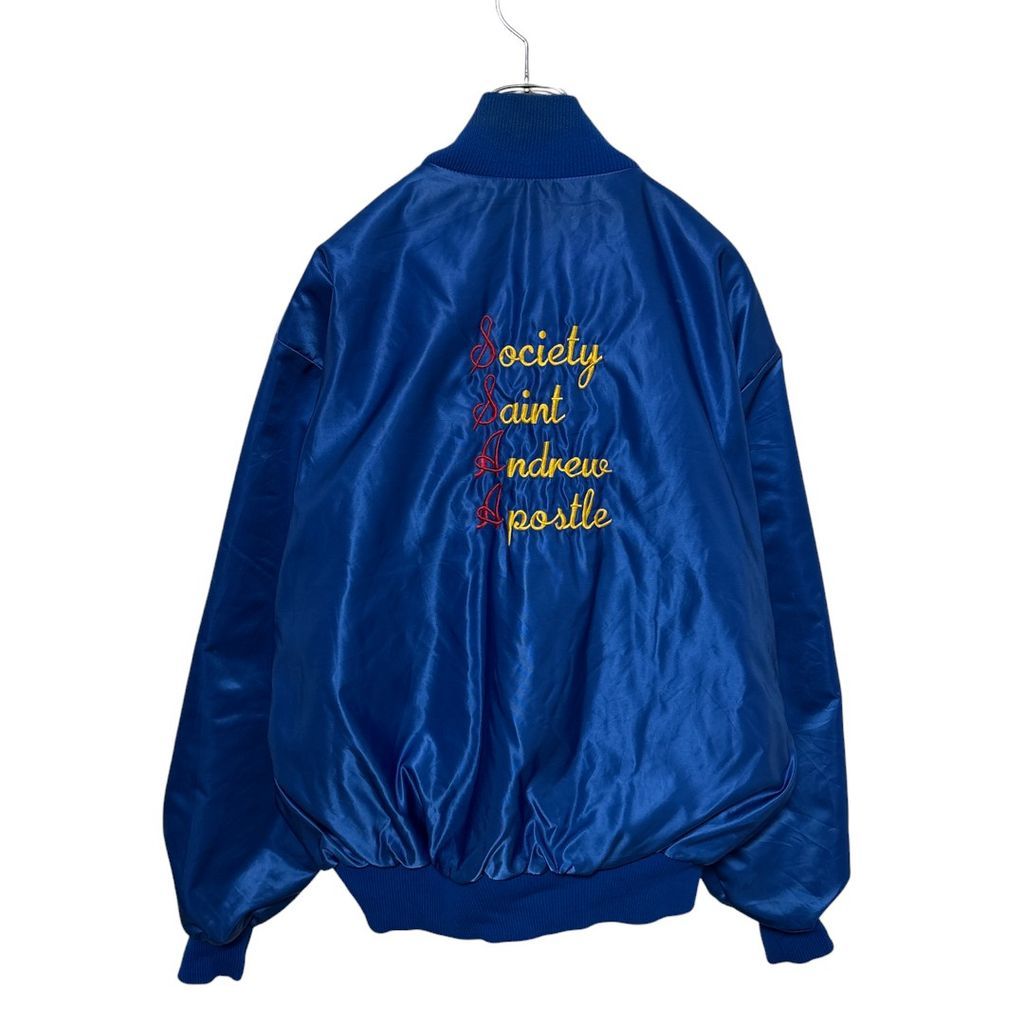 DeLONG】 70～80s MADE IN USA Buck Embroidery Stadium Jacket 聖使徒