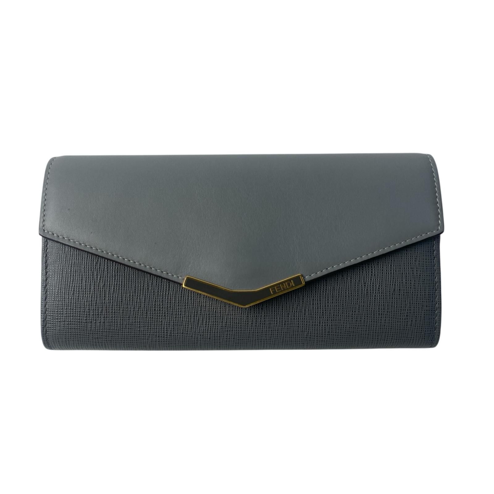 美品 フェンディ FENDI レディース 長財布 トゥージュール フラップ 