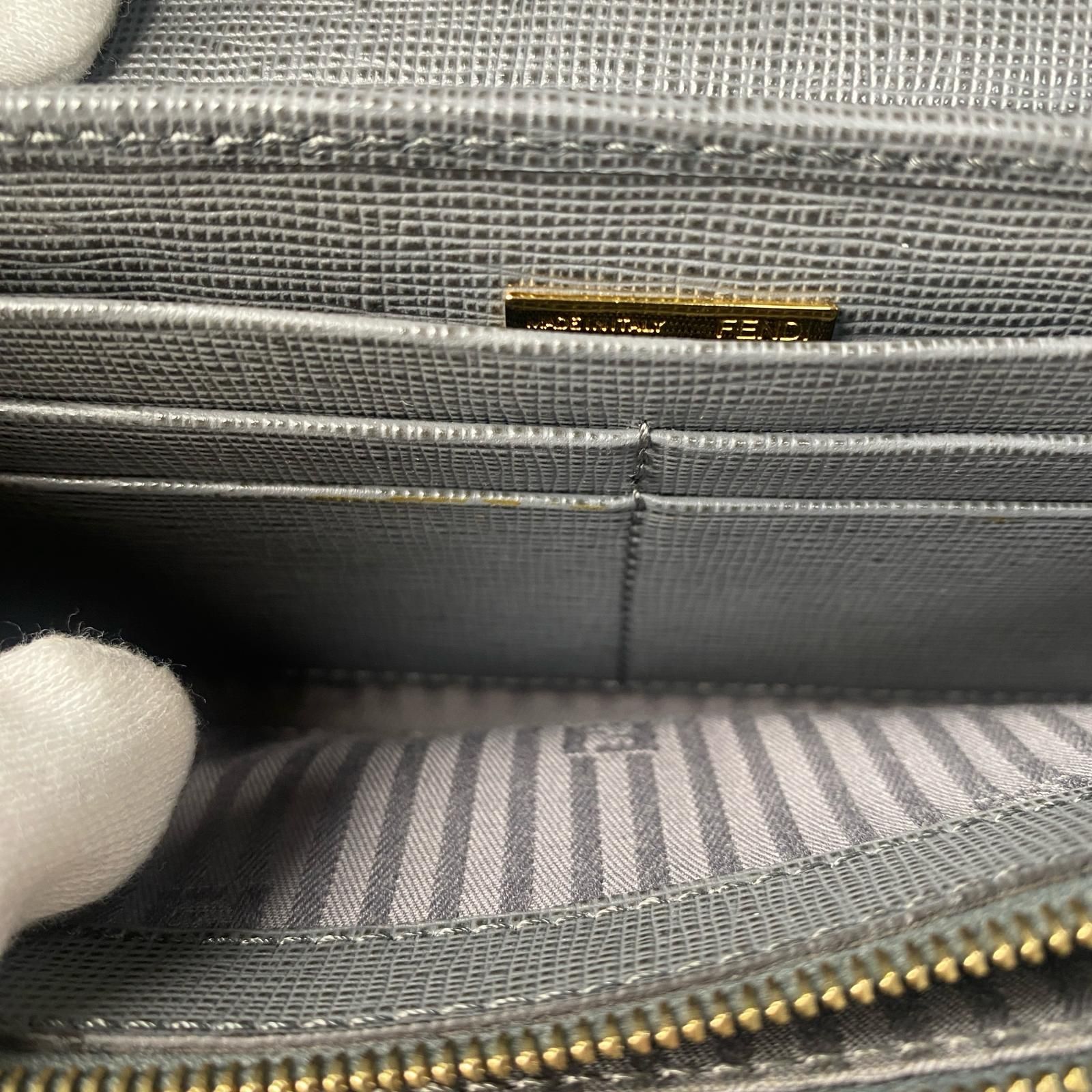 美品 フェンディ FENDI レディース 長財布 トゥージュール フラップ 
