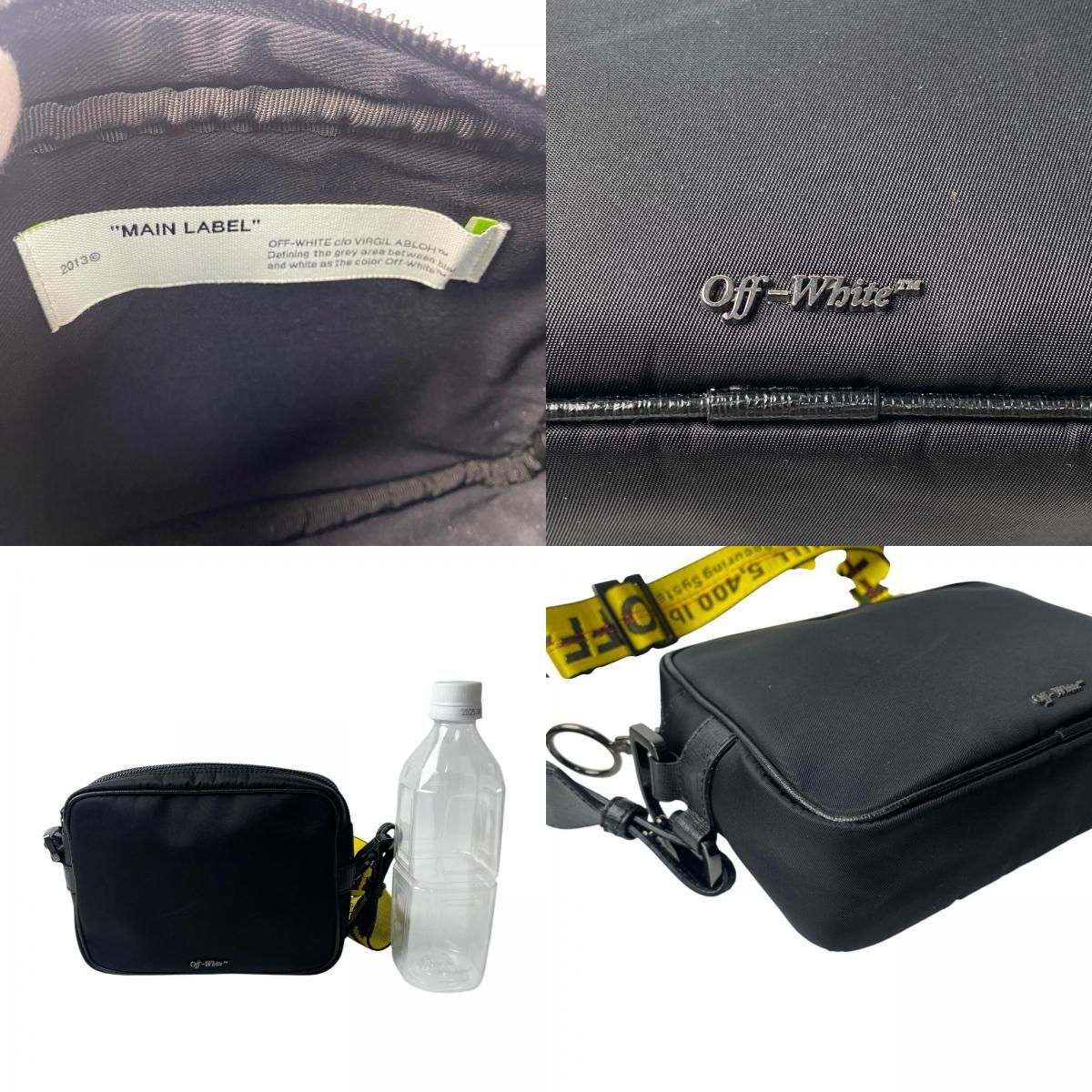 美品 オフホワイト off-white メンズ ショルダーバッグ カメラバッグ 