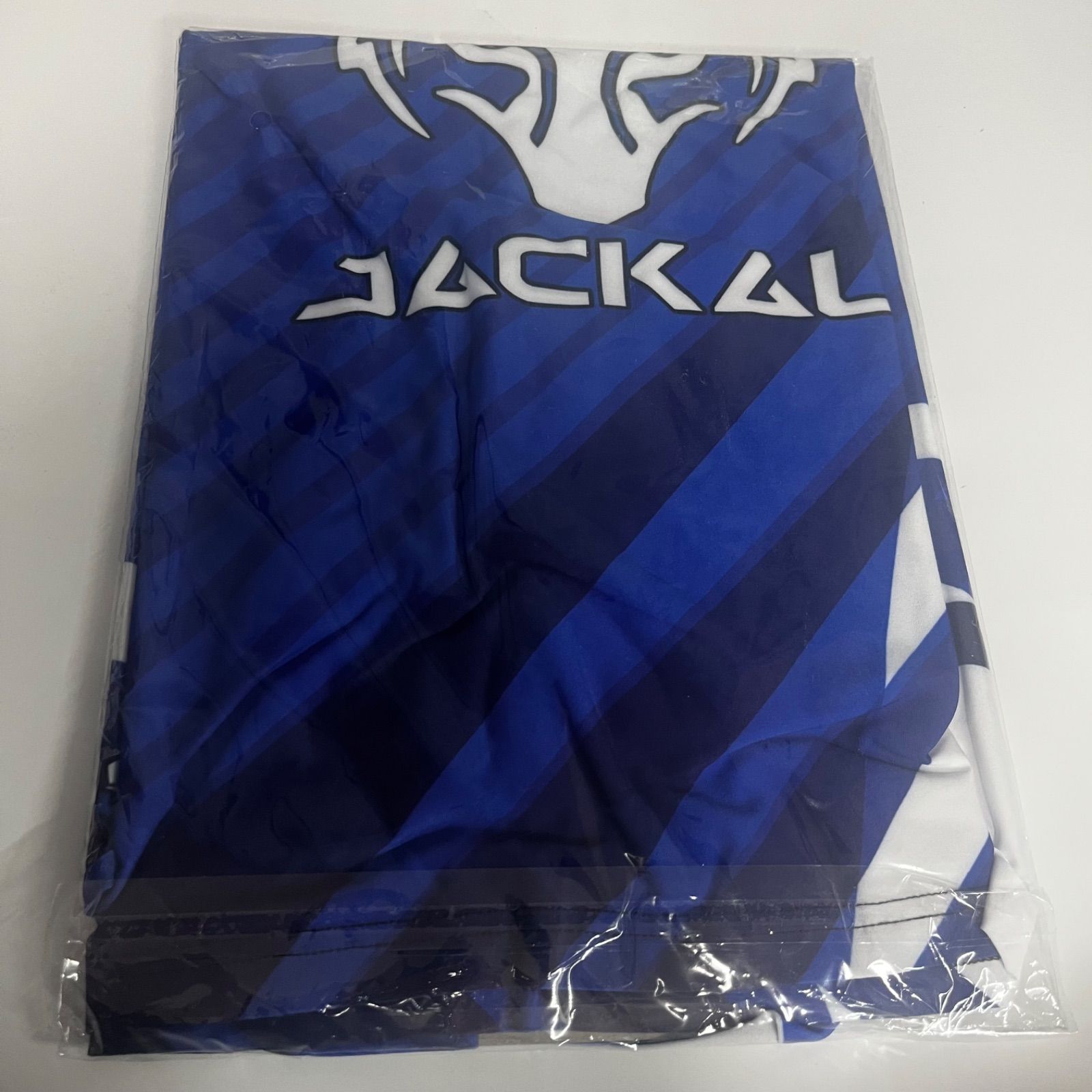 モーティブ ジャッカルデザイン ボウリングウェア ブルー 日本サイズL