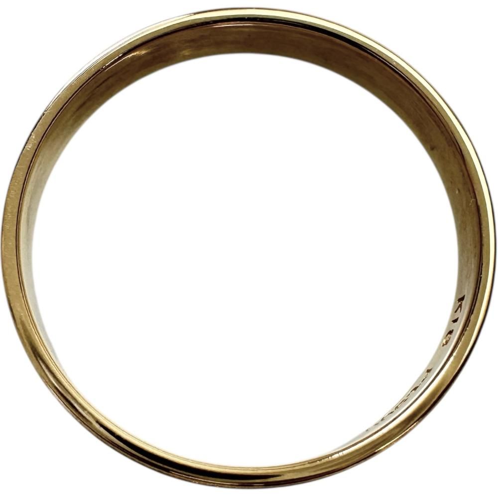 15号 平打ち コンビデザイン リング・指輪 K18ゴールド 18金 /Pt900