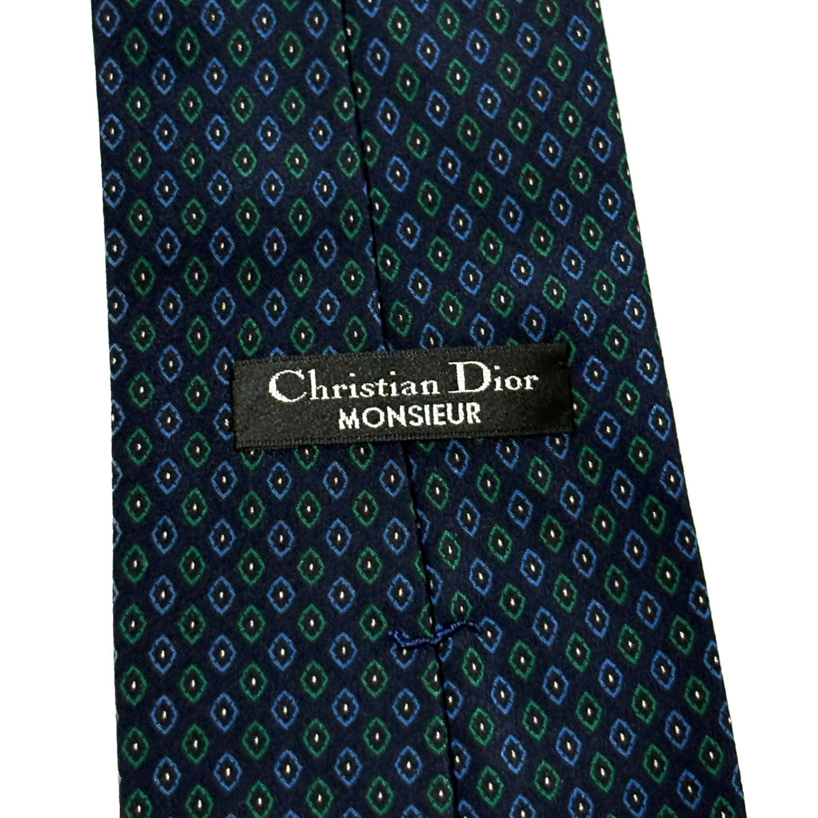 クリスチャンディオール ブランド ネクタイ ダークネイビー 濃紺