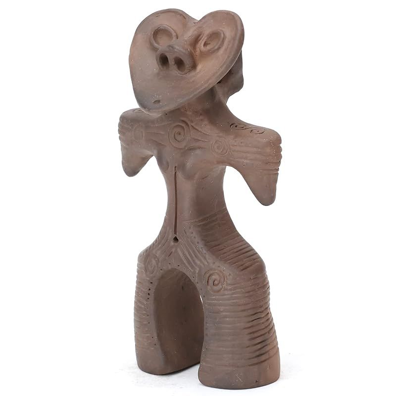 新品】 ハート土偶 群馬県出土 縄文 土偶 大 （高さ18.5）陶器製複製品