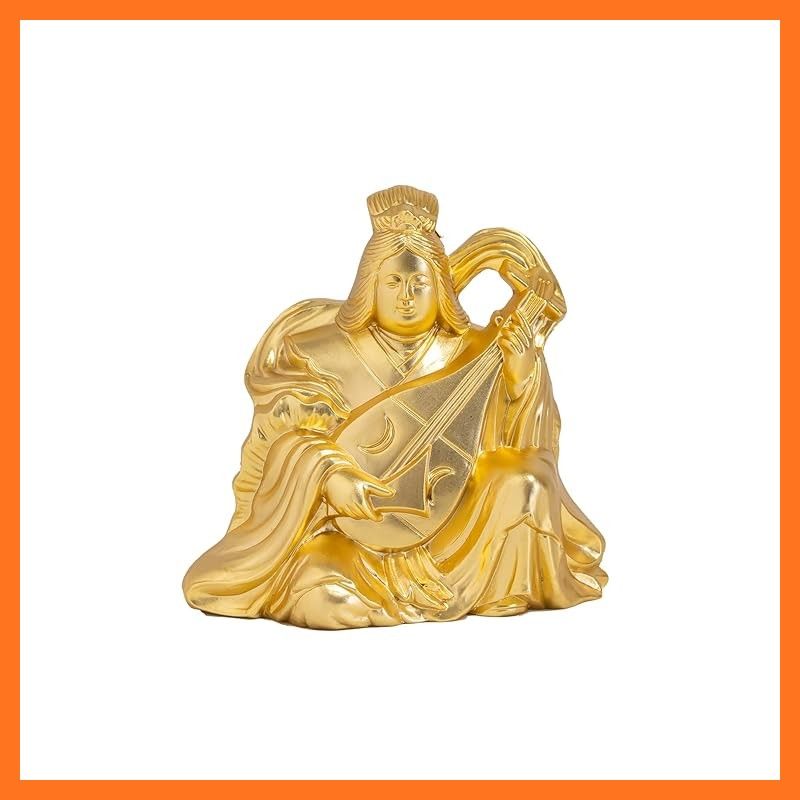 新品】 開運七福神 弁財天 （金メッキ/24金）仏師：牧田秀雲 原型＿