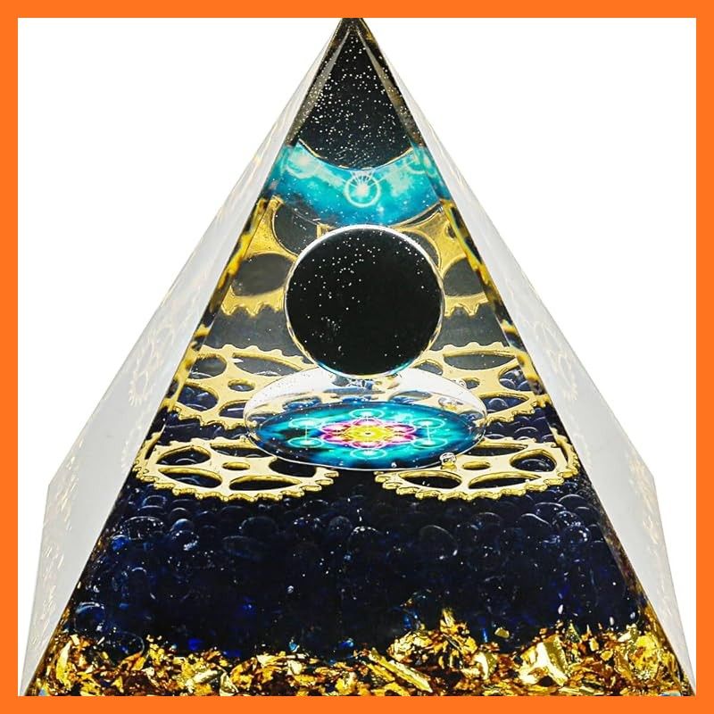 新品】 EnergyPower オルゴナイト ピラミッド 大型 天然石使用