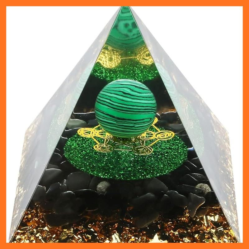 新品】 EnergyPower オルゴナイト ピラミッド 大型 天然石使用