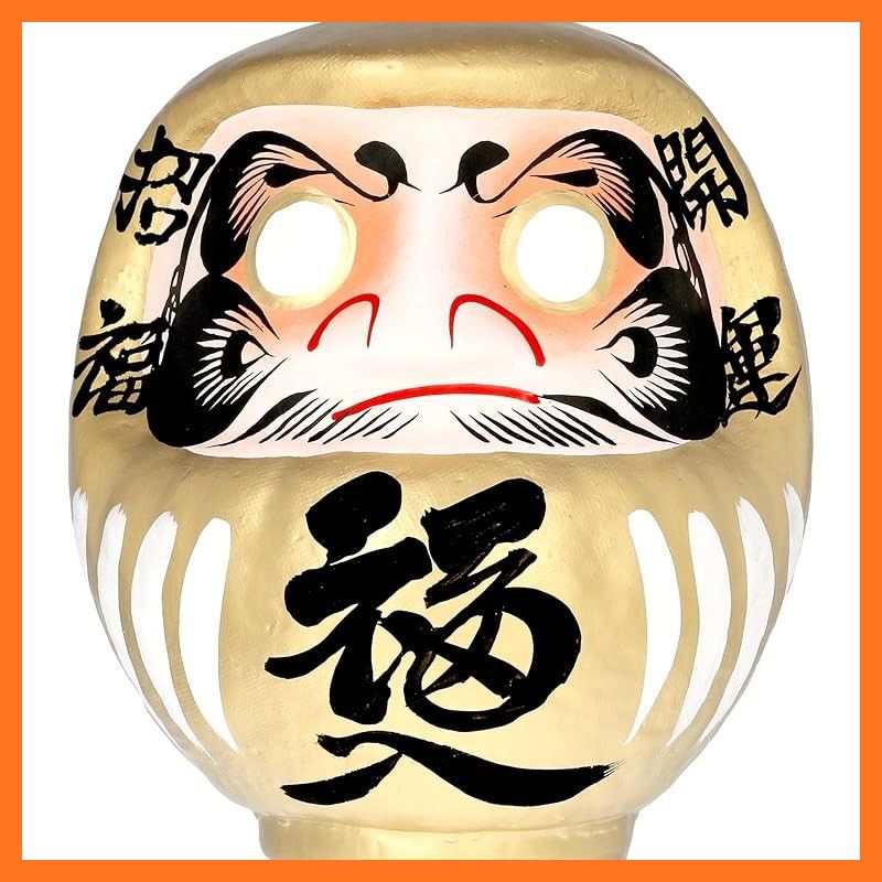 新品】 【神社祈願済み】 開運招福 高崎だるま 福入 高さ約15 金 開運