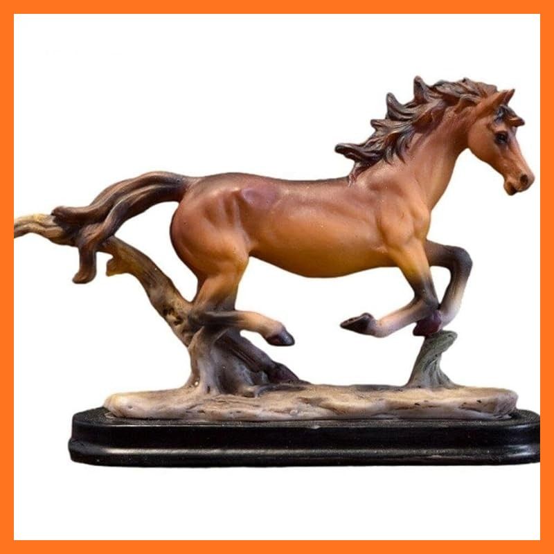 新品】 MAXYA 干支 走る馬 置物 オブジェ インテリア 飾り 風水 縁起