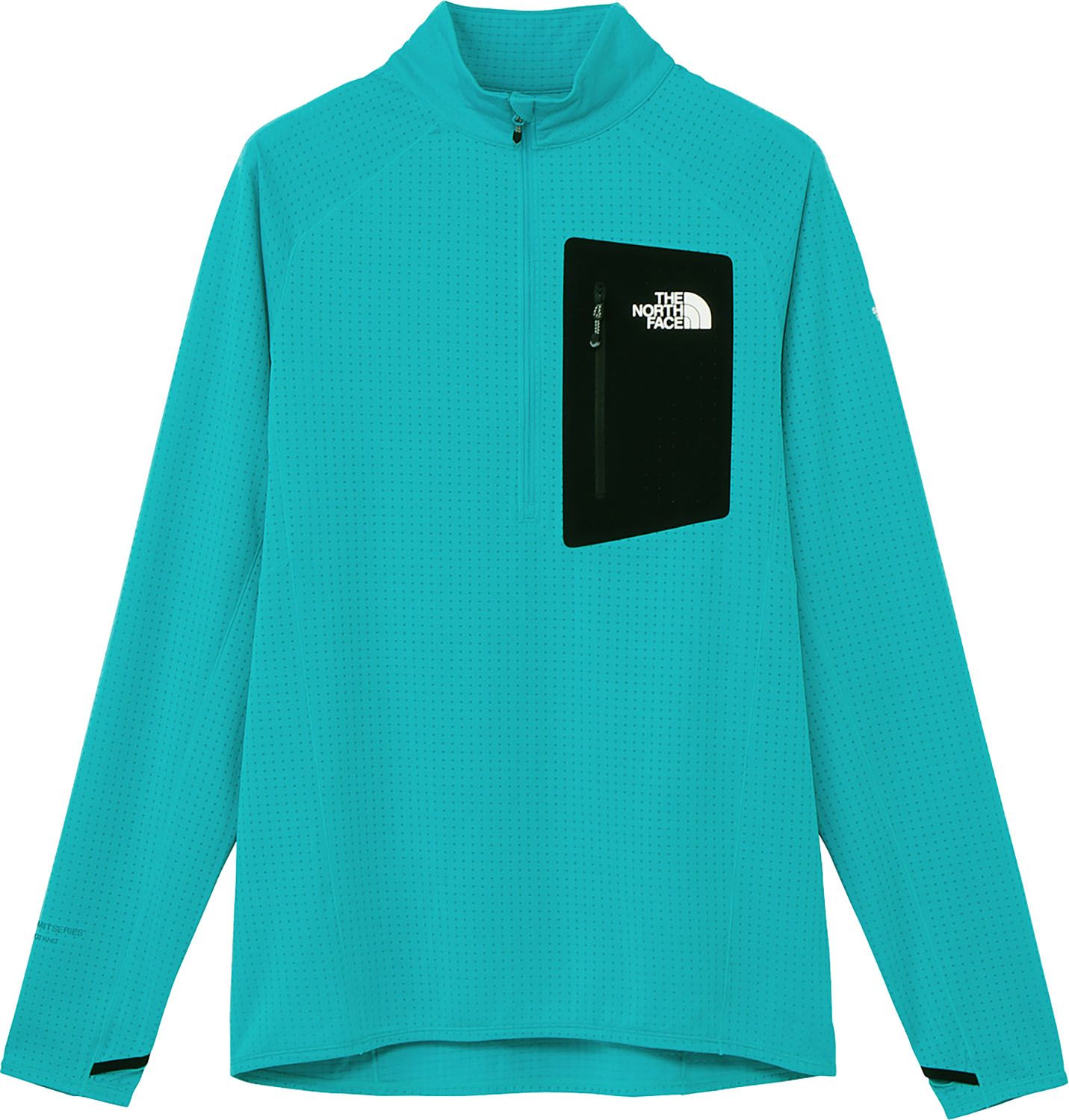 ザ ノース フェイス THE NORTH FACE アウトドア エクスペディションドライドットジップハイ メンズ レディース 長袖 トップス インナー ドライ 吸汗速乾 抗菌防臭 保温 登山 トレーニング 運動 立ち襟 NT 12522 AQ アクア