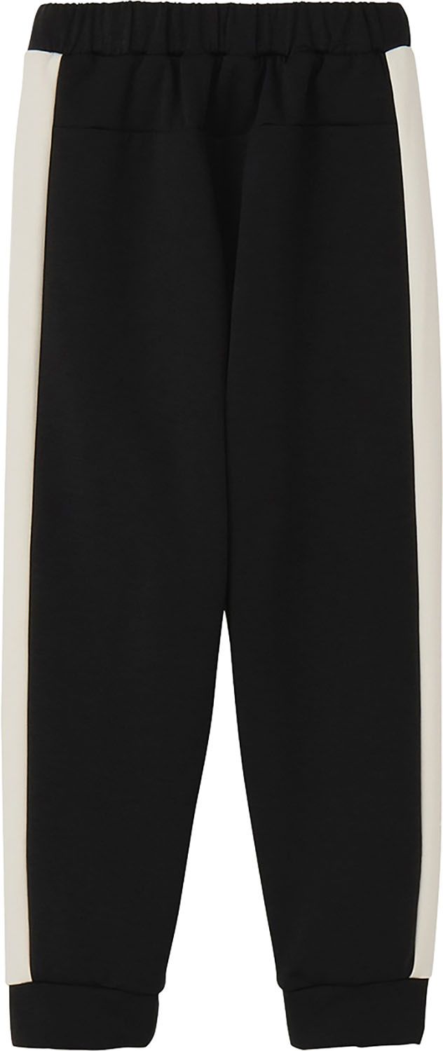 ザ ノース フェイス THE NORTH FACE アウトドア モーションパンツ ジュニア キッズ 子ども ロングパンツ 長ズボン スウェット ストレッチ性 速乾 林間学校 部屋着 外遊び レジャー 公園 ロゴプリント K ブラック