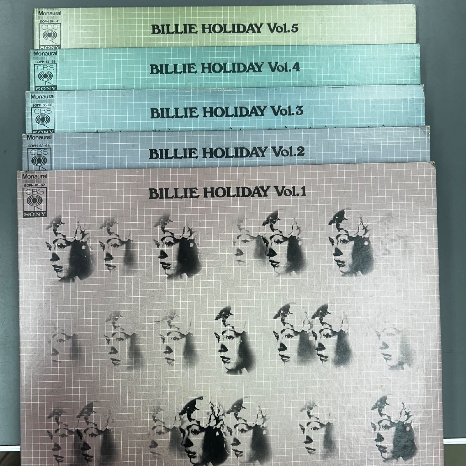 解説書付 ビリー ホリデイ レコード セット Vol 1〜5 CBSソニー