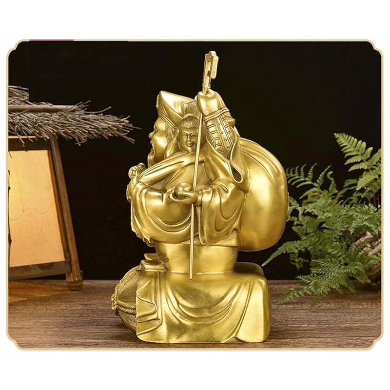 新品】 大黒天 三面大黒天 銅製 開運 商売繁盛 金運アップ 真鍮 仏像