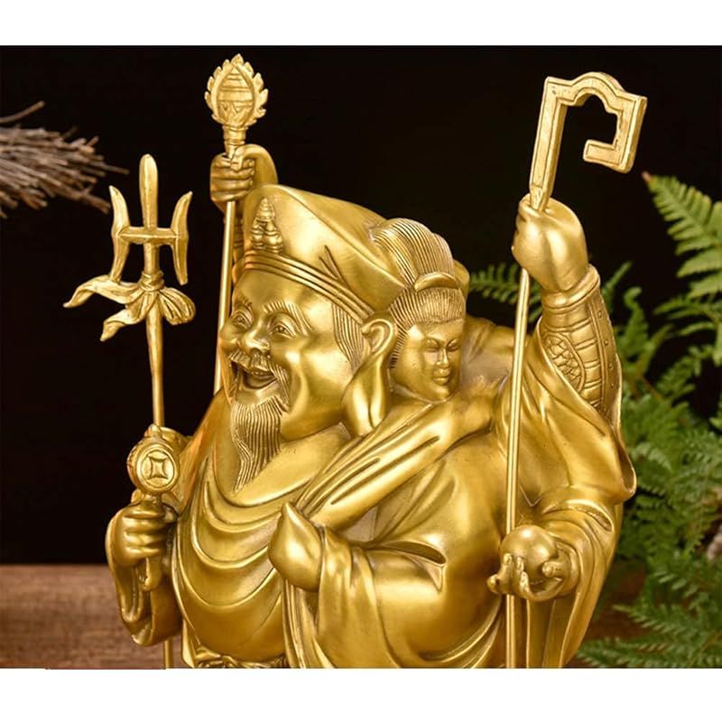 新品】 大黒天 三面大黒天 銅製 開運 商売繁盛 金運アップ 真鍮 仏像