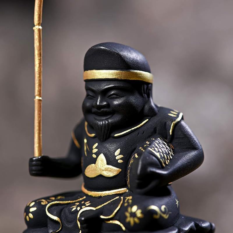 新品】 繁樓藝雕 仏像 恵比寿 七福神 木彫り 置物 柘植の木 開運招福