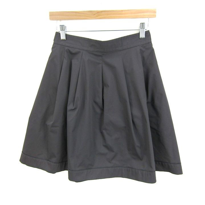 フォクシーニューヨーク　ワイドパンツ　プリーツスカート　ダークグレー　L フォクシーニューヨーク スカート ボトムス ギャザー フレア