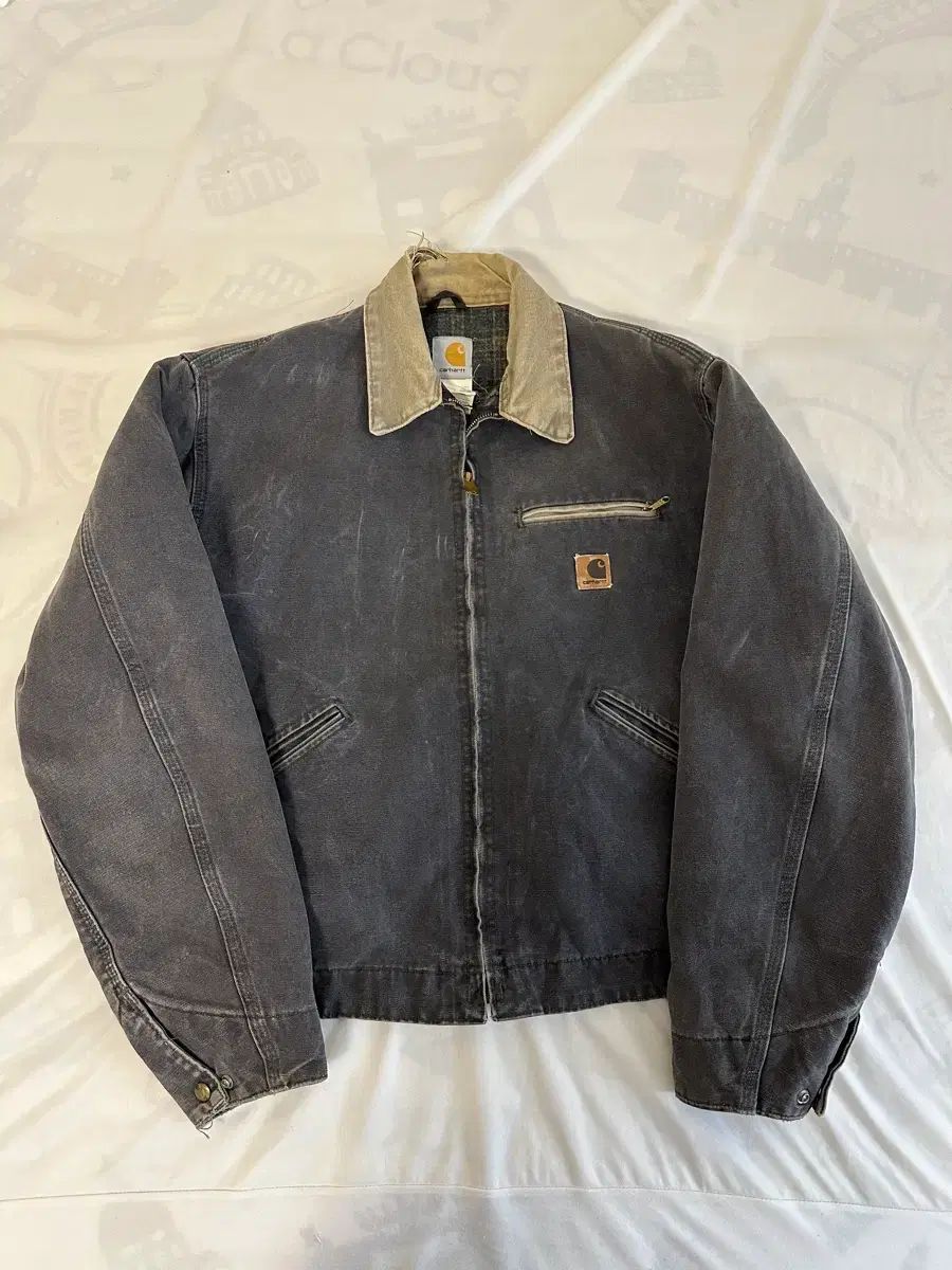 L Carhartt カーハート デトロイト ジャケット J97 PTL ノ刺繍 黄色