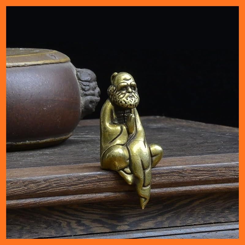 新品】 RemeeHi 達磨像 達磨大師坐像 真鍮 金運隆盛 開運 達磨 必勝
