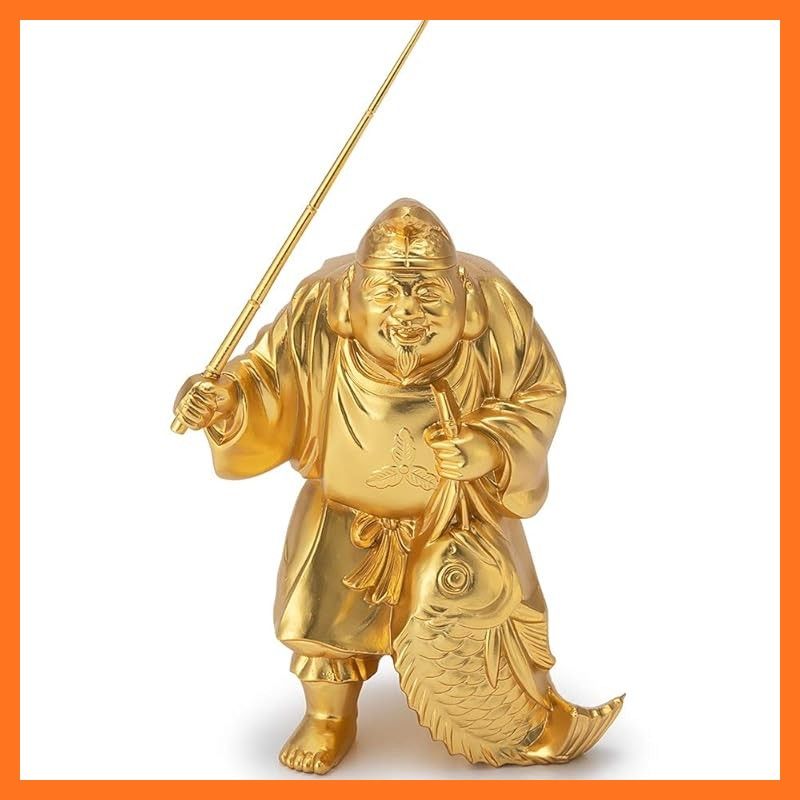 新品】 仏壇屋 滝田商店 仏像 開運招福七福神・恵比寿 (高さ8.3cm×巾