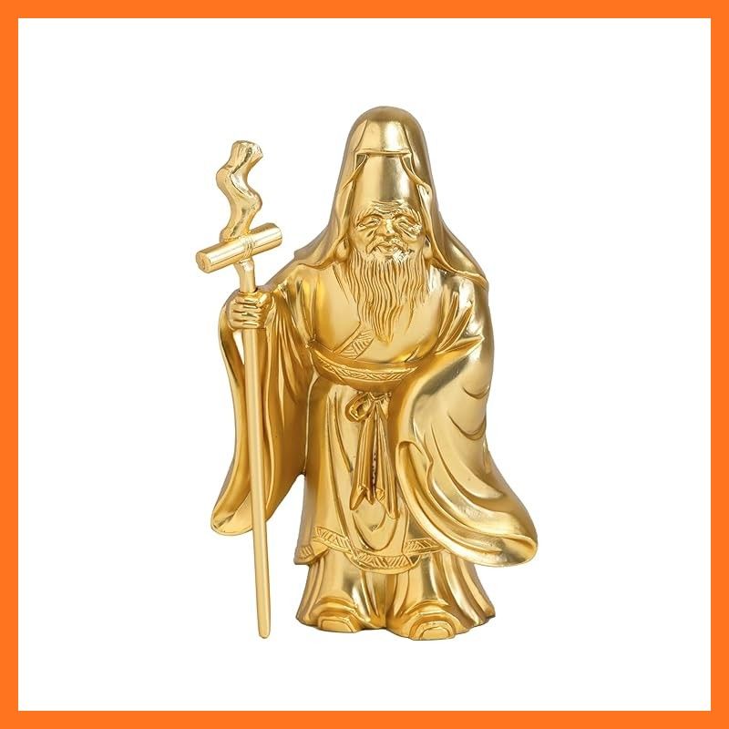 新品】 開運七福神 福禄寿 （金メッキ/24金）仏師：牧田秀雲 原型＿
